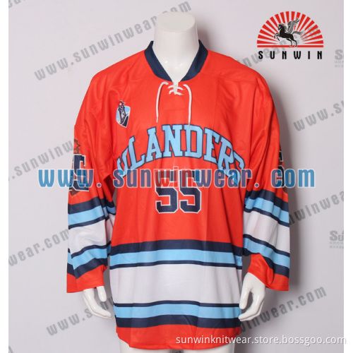 custom youth mens capital hockey jersey wholesale blank custom canada team 100%polyester ice hockey jersey